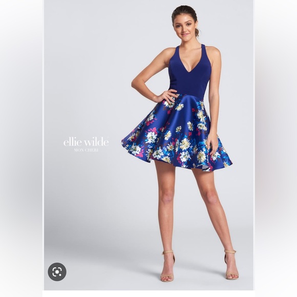 ellie wilde Dresses & Skirts - Ellie Wilde Mon Cheri EW21709S - Royal Blue- Size 2